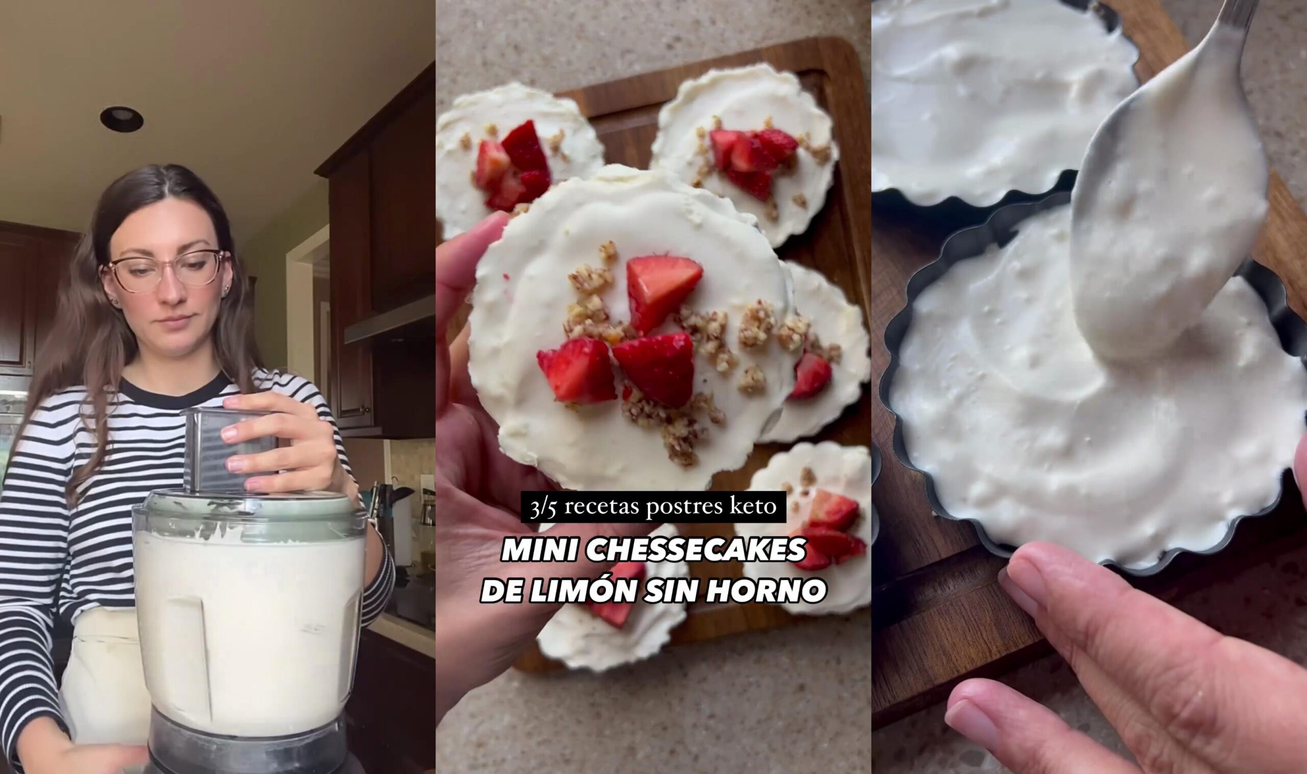 Mini Cheesecakes de Limón Keto Receta Sin Horno y Sana
