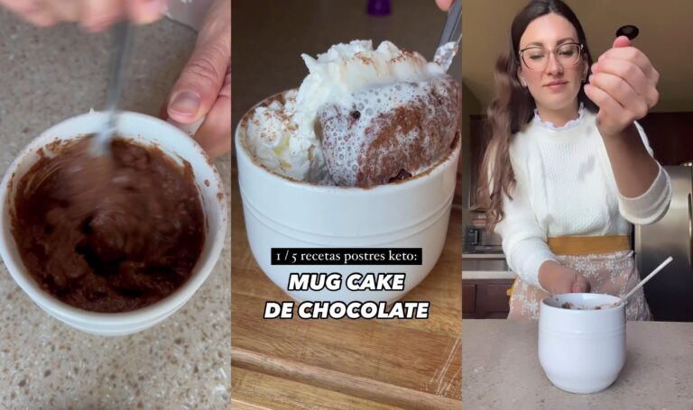 Mug Cake de Chocolate Keto